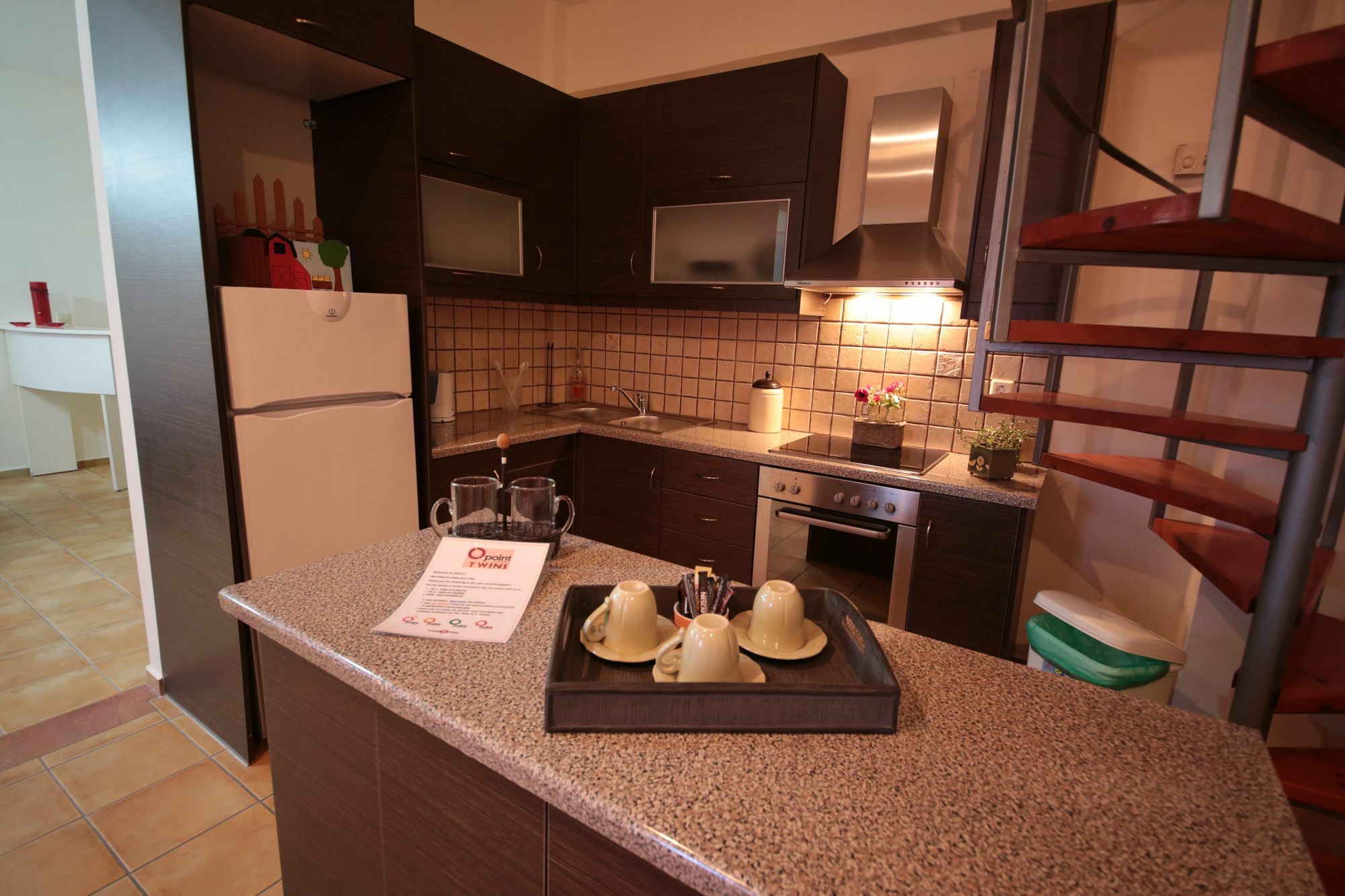 Point Twins Apartments Vrontádos Екстериор снимка